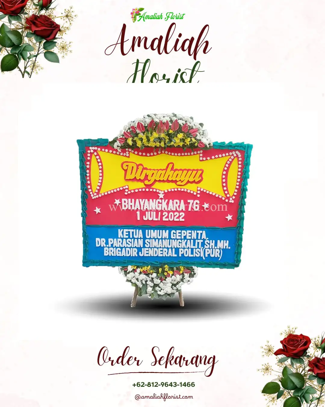 Papan Bunga HUT Ulang Tahun Arjowilangun